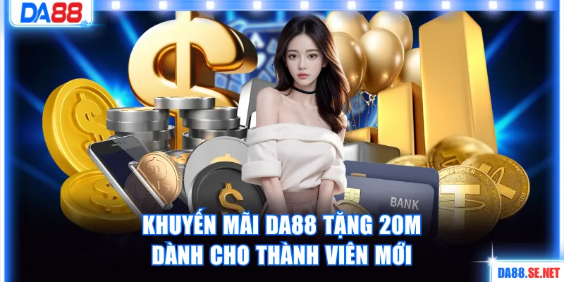 Khuyến mãi DA88 tặng 20M dành cho thành viên mới